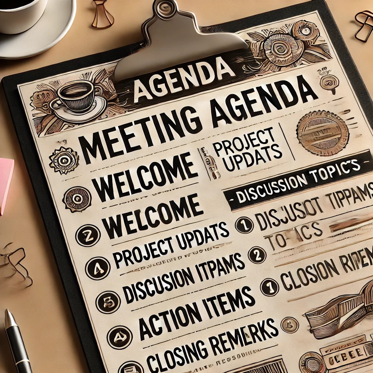 Meeting agenda